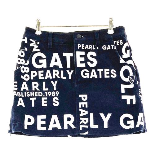 人気特価 PEARLY ロゴ総 ストレッチスカート 30周年 パーリーゲイツ GATES レディースウェア