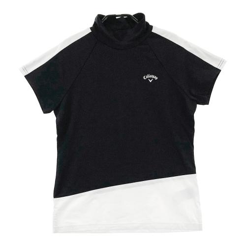 サイズ：S CALLAWAY キャロウェイ  ハイネック 半袖Tシャツ  ブラック系 [240101396638] ゴルフウェア レディース ストスト CALLAWAY キャロウェイ ハイネック 半袖Tシャツ ブラック系