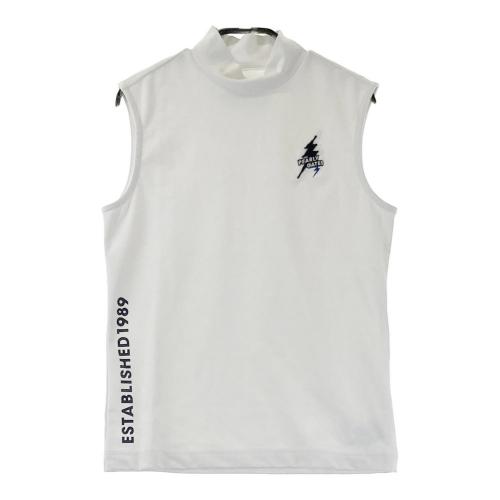 サイズ：0 PEARLY GATES パーリーゲイツ  ハイネック ノースリーブTシャツ  ネイビー系 [240101382331] ゴルフウェア レディース ストスト PEARLY GATES パーリーゲイツ ハイネック ノースリーブTシャツ