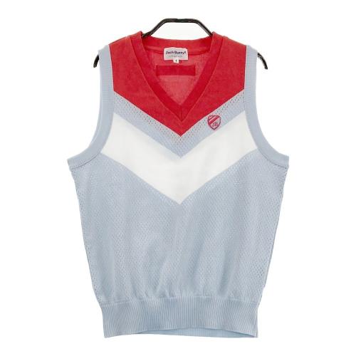 JACK BUNNY ジャックバニー メッシュ切替 ニットベスト グレー系 1 [240101340811] ゴルフウェア レディース JACK BUNNY ジャックバニー メッシュ切替 ニットベスト グレー系