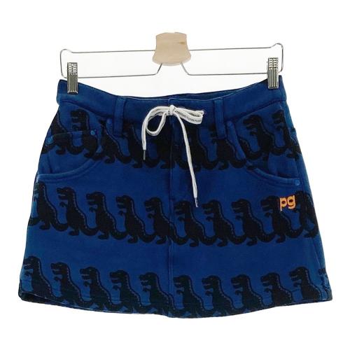 サイズ：0 PEARLY GATES パーリーゲイツ  裏起毛 ストレッチパンツ 総柄 ネイビー系 [240101465245] ゴルフウェア レディース ストスト PEARLY GATES パーリーゲイツ ストレッチパンツ ロゴ総柄