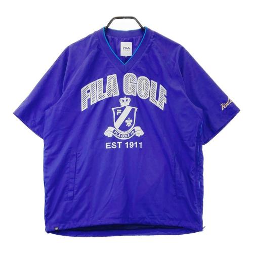 サイズ：M FILA GOLF フィラゴルフ  半袖ジャケット  ブルー系 [240101414942] ゴルフウェア メンズ ストスト サイズ：M FILA GOLF フィラゴルフ 半袖ジャケット ブルー系