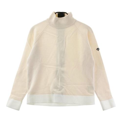 【新品】DESCENTE GOLF デサントゴルフ ウール混 Vネック ニットセーター ヘリンボーン柄 グレー系 O [240101365415] ゴルフウェア DESCENTE GOLF デサントゴルフ ウール混 Vネック ニットセーター