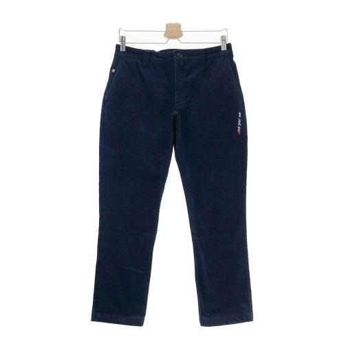 未使用　and per se ネイビー 裏起毛パンツ AND PER SE アンパスィ 裏起毛 ストレッチパンツ ネイビー系