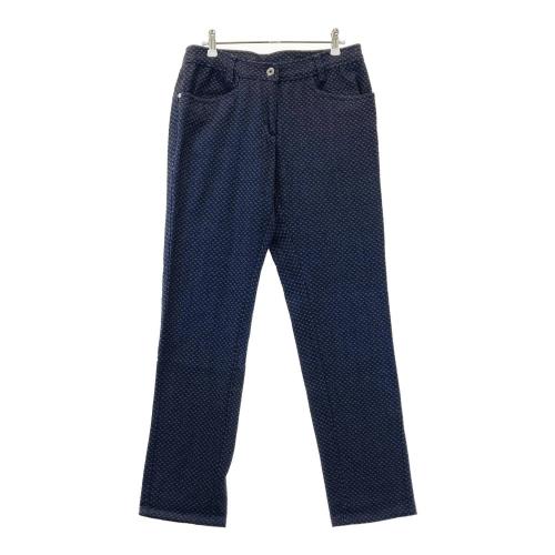 サイズ：L MUNSING WEAR マンシングウェア  ウール混 Vネック ニットセーター  ネイビー系 [240101448295] ゴルフウェア レディース ストスト MUNSING WEAR マンシングウェア ウール混 Vネック ニット