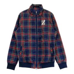 JACK BUNNY ジャックバニー ナイロン ジップジャケット チェック柄 ネイビー系 1 [240101343016] ゴルフウェア レディース JACK BUNNY ジャックバニー ナイロン ジップジャケット チェック