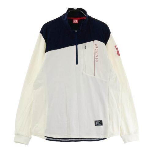 ARCHIVIO アルチビオ ハーフジップ 長袖Tシャツ ホワイト系 サイズ