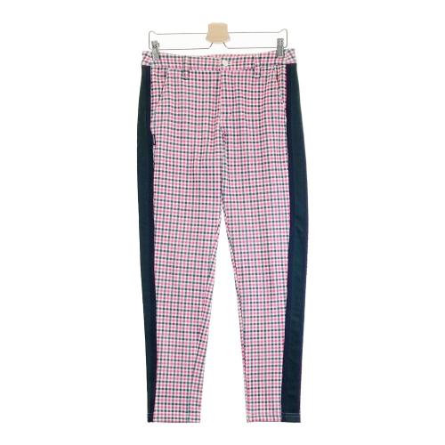 4【美品】ジャックバニー!! シアサッカー生地　ゴルフウェア　パンツ　5 中古 レディース ジャックバニー Jack Bunny!! パンツ 1(M) 黄