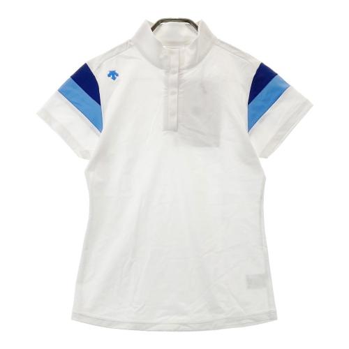 サイズ：O DESCENTE GOLF デサントゴルフ  ハイネック 半袖Tシャツ  ピンク系 [240101428548] ゴルフウェア メンズ ストスト DESCENTE GOLF デサントゴルフ ハイネック半袖Tシャツ ブルー系