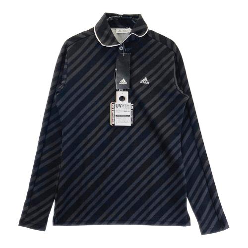adidas ゴルフウェア ネイビー 長袖シャツ ストライプ adidas ゴルフウェア ネイビー 長袖シャツ ストライプ