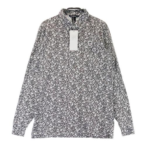 サイズ：2 ZOY ゾーイ 071494001 長袖ポロシャツ 総柄 パープル系 [240101416471] ゴルフウェア メンズ ストスト ZOY 【新品】ZOY ゾーイ 071494001 長袖ポロシャツ 総柄
