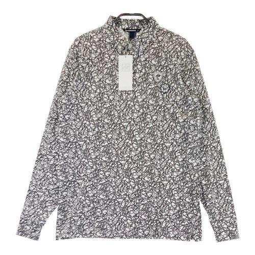 ZOY ゾーイ 071494020 長袖ポロシャツ 総柄 ブラック系 サイズ