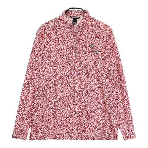 シモンズグランドセール 071632010 ゾーイ ZOY 長袖ポロシャツ ピンク系 ストライプ ウエア