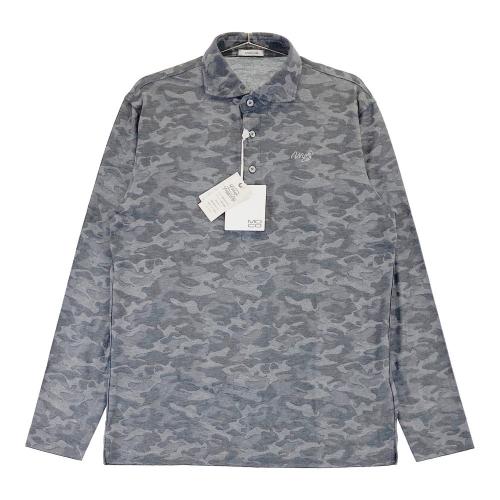 MOCO モコ 21-2221342 半袖ポロシャツ チェック グレー系 サイズ