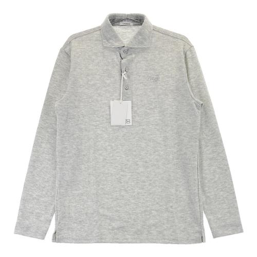 サイズ：48 MOCO モコ 21-2221342 半袖ポロシャツ チェック グレー系 [240101416638] ゴルフウェア メンズ ストスト MOCO モコ 21-2221342 半袖ポロシャツ チェック グレー系 サイズ