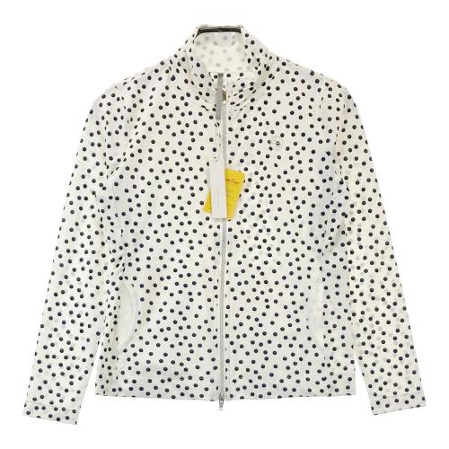 【即決】CLAIR PLUS　クレールプリュス 半袖ワンピース ボタニカル柄 ネイビー系 38 [240001220460]【中古】ゴルフウェア レディース CLAIR PLUS クレールプリュス 92-3172010 ハーフジップパーカー