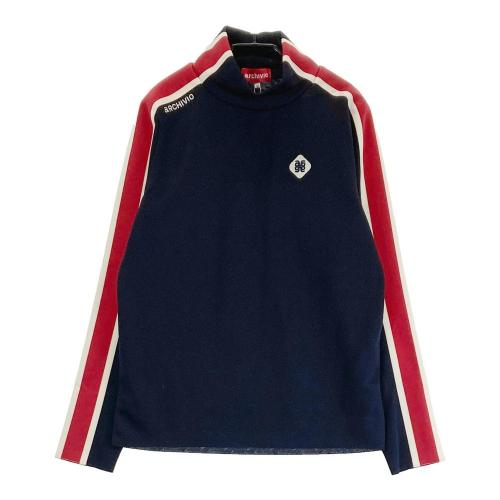 サイズ：36 ARCHIVIO アルチビオ A419819 2024年 長袖ハイネックTシャツ  ネイビー系 [240101345790] ゴルフウェア レディース ストスト ARCHIVIO アルチビオ A419819 2024年 長袖ハイネックTシャツ