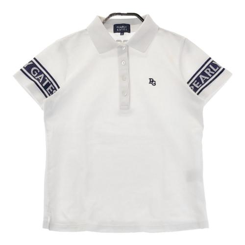 【新品タグ付き】PEARLY GATES 半袖ポロシャツ サイズ1 ホワイト PEARLY GATES パーリーゲイツ 半袖ポロシャツ ホワイト系 サイズ