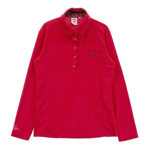 HONMA ホンマゴルフ ハーフジップ半袖Tシャツ 総柄 ブラック系