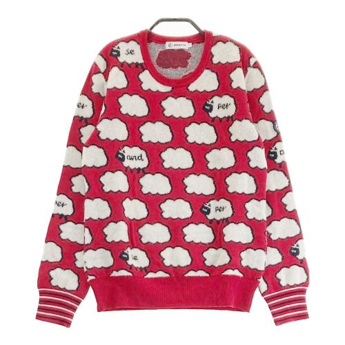 BEAMS GOLF ビームスゴルフ ウール混 ニットセーター ドット柄