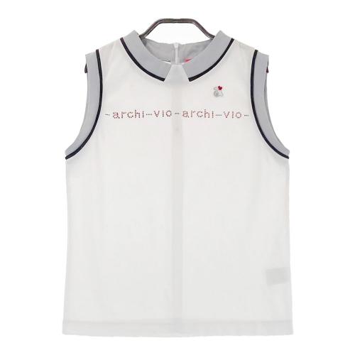 ARCHIVIO アルチビオ メッシュノースリーブシャツ ネイビー系