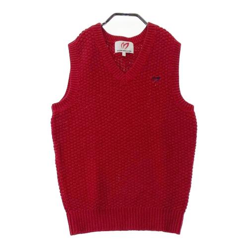 PEARLY GATES パーリーゲイツ Vネック ニットベスト レッド系 サイズ