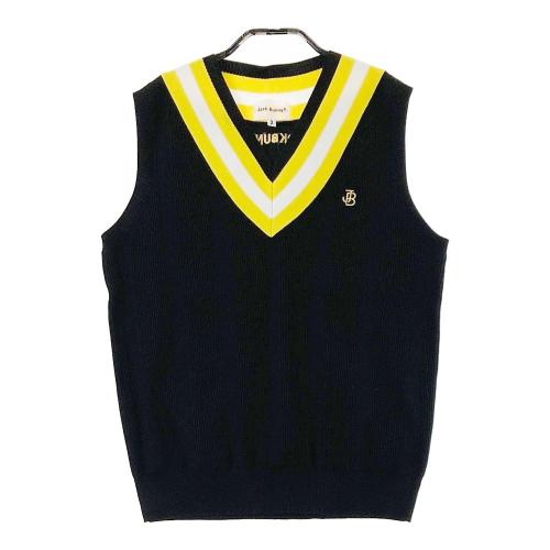 JACK BUNNY ジャックバニー Vネック ニットベスト ストライプ柄