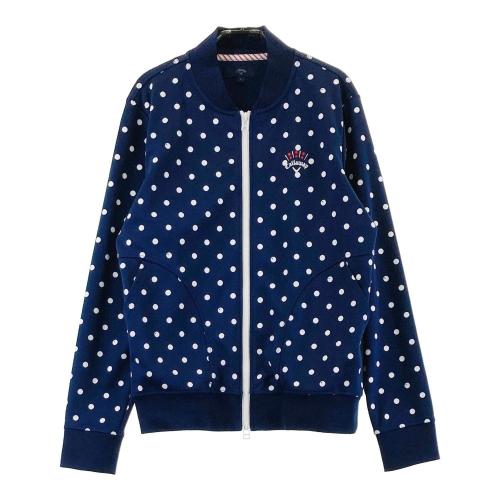 CALLAWAY キャロウェイ ジップジャケット ドット柄 ホワイト系