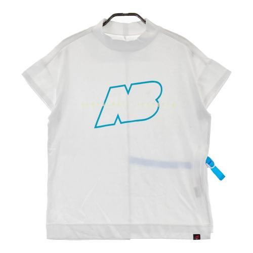 サイズ：1 NEW BALANCE GOLF ニューバランス  ハイネック 半袖Tシャツ  ホワイト系 [240101432273] ゴルフウェア レディース ストスト NEW BALANCE GOLF ニューバランス ハイネック 半袖Tシャツ