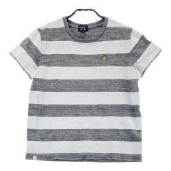 サイズ：0 PEARLY GATES パーリーゲイツ  モックネック フリル付 半袖Tシャツ ハート柄 グレー系 [240101438230] ゴルフウェア レディース ストスト サイズ：0 PEARLY GATES パーリーゲイツ モックネック フリル付