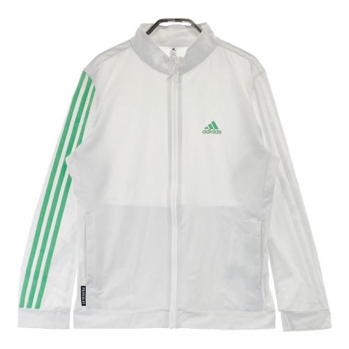 サイズ：S ADIDAS GOLF アディダスゴルフ 2024年モデル ジップ ジャケット  ホワイト系 [240101465547] ゴルフウェア メンズ ストスト ADIDAS GOLF アディダスゴルフ ジップジャケット ホワイト系