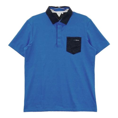 サイズ：M TAYLOR MADE テーラーメイド 2024年 半袖Tシャツ  ブルー系 [240101447306] ゴルフウェア メンズ ストスト TAYLOR MADE テーラーメイド 2024年 半袖Tシャツ ブルー系