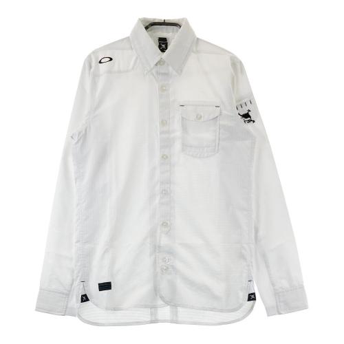 OAKLEY オークリー 長袖シャツ ボタンダウン スカル ホワイト系