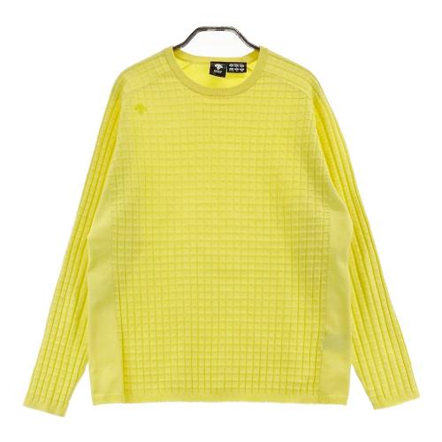 サイズ：L DESCENTE GOLF デサントゴルフ  襟付き 長袖Tシャツ  イエロー系 [240101484101] ゴルフウェア レディース ストスト DESCENTE GOLF デサントゴルフ 襟付き 長袖Tシャツ イエロー系