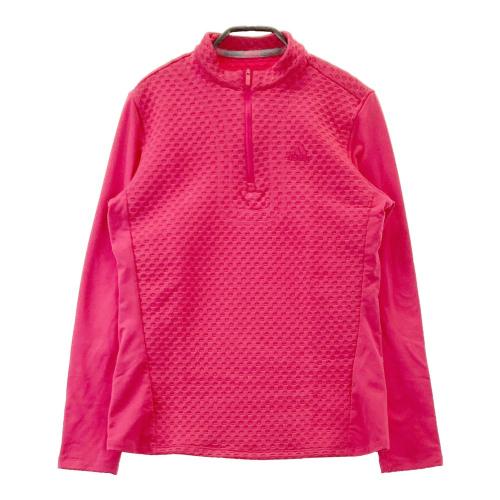 新品L ピンク　アディダスゴルフ　セットアップ　長袖ジャケット　パンツ セール】スリーストライプス 長袖フルジップジャケット【adidas