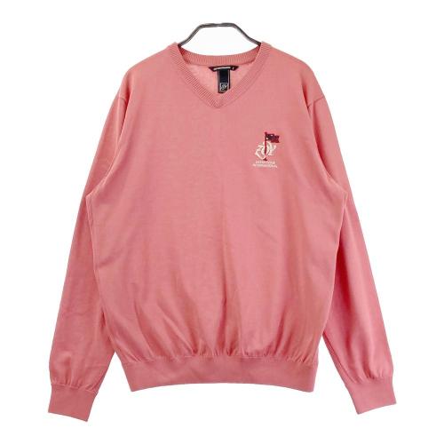 サイズ：L ZOY ゾーイ  ウール混ニット  レッド系 [240101445988] ゴルフウェア メンズ ストスト サイズ：L ZOY ゾーイ ウール混ニット レッド系 [240101445988