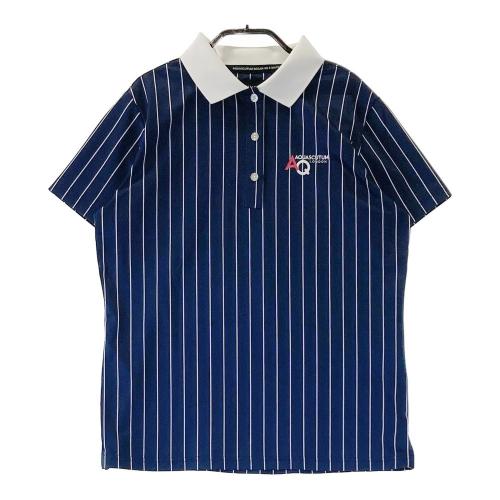 AQUASCUTUM アクアスキュータム 半袖ポロシャツ ネイビー系