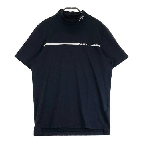 Callaway 黒 ハイネックTシャツ キャロウェイ 刺繍ロゴ ハイネック Tシャツ ブラック - メルカリ