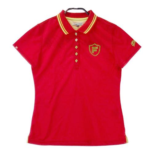 FILA GOLF フィラゴルフ 半袖ポロシャツ レッド系 サイズ：M ランク：A