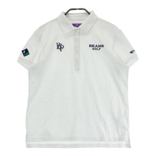 【極美品】BEAMS GOLF ポロシャツ ホワイト L BEAMS GOLF ビームスゴルフ 2024年モデル 半袖ポロシャツ