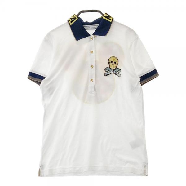 MARK&LONA(マークアンドロナ)パイル半袖ポロシャツ スカル 花柄ポケット MARK&LONA マークアンドロナ 2024年モデル 半袖ポロシャツ