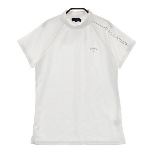 サイズ：S CALLAWAY キャロウェイ  ハイネック 半袖Tシャツ  ホワイト系 [240101396641] ゴルフウェア レディース ストスト 新品】CALLAWAY キャロウェイ ハイネック 半袖Tシャツ ホワイト