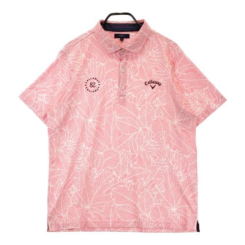 サイズ：LL CALLAWAY キャロウェイ レッドレーベル 241-1934001 半袖ポロシャツ  ネイビー系 [240101424197] ゴルフウェア メンズ ストスト CALLAWAY キャロウェイ レッドレーベル 241-1934001 半袖