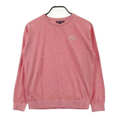 サイズ：38 ZOY ゾーイ  ニットセーター ワッペン ボーダー柄 ネイビー系 [240101427118] ゴルフウェア レディース ストスト ZOY ゾーイ ニットセーター ワッペン ボーダー柄 ネイビー系