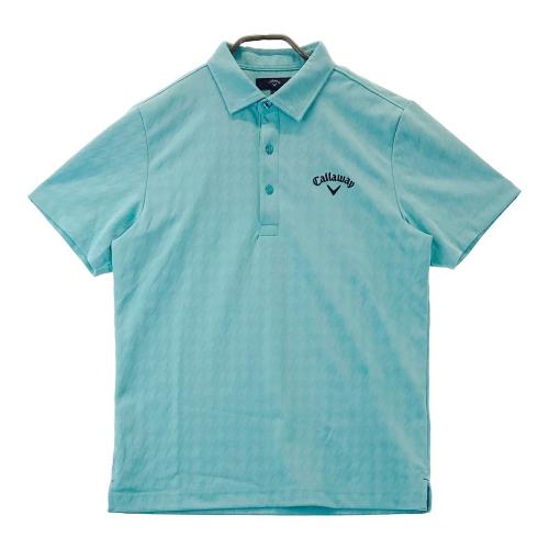CALLAWAY キャロウェイ 半袖ポロシャツ 千鳥柄 グレー系 サイズ