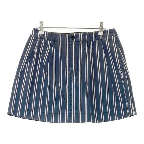 PEARLY GATES パーリーゲイツ ストレッチスカート 麻混 ストライプ柄