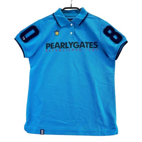 PEARLY GATES パーリーゲイツ 半袖ポロシャツ ブルー系 サイズ