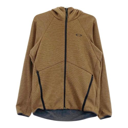 OAKLEY オークリー 長袖ジップパーカー ボーダー柄 ブラウン系 サイズ
