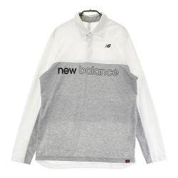 サイズ：7 NEW BALANCE GOLF ニューバランス  長袖ポロシャツ  グレー系 [240101425655] ゴルフウェア メンズ ストスト NEW BALANCE GOLF ニューバランス 長袖ポロシャツ グレー系