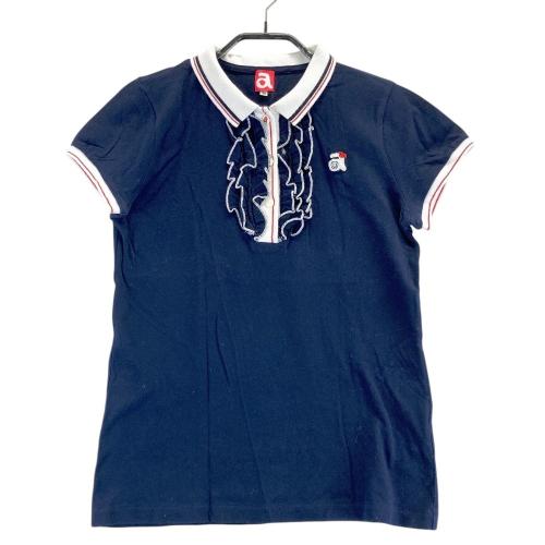 ARCHIVIO アルチビオ 半袖ポロシャツ ネイビー系 サイズ：38 ランク：B